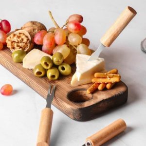 زیتون خوری دسته چوبی